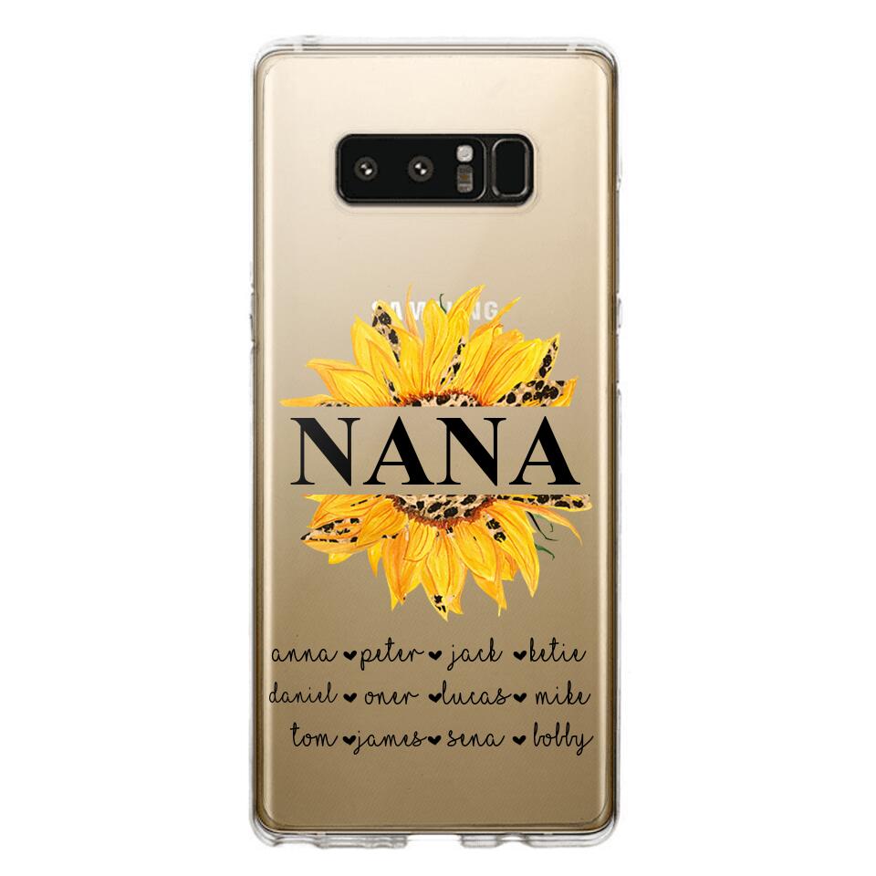 Personalized Auntie Transparent Silicone Phonecase Printed 22JUL-DT07