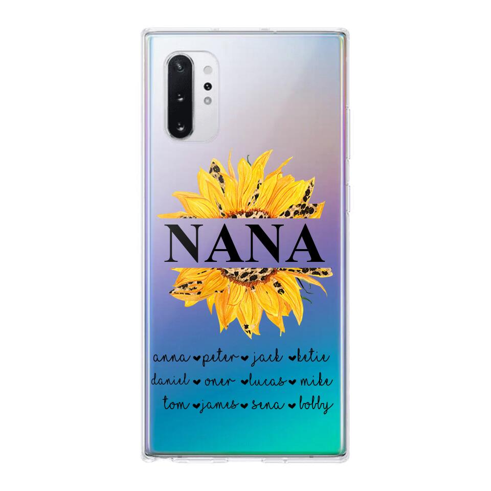 Personalized Auntie Transparent Silicone Phonecase Printed 22JUL-DT07