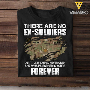 Personalized U.S Soldier Soldier Tshirt Printed 22JUL-DT07