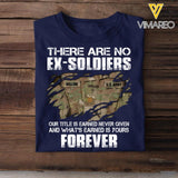 Personalized U.S Soldier Soldier Tshirt Printed 22JUL-DT07