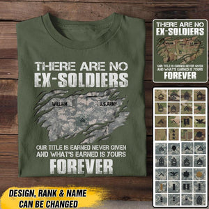 Personalized U.S Soldier Soldier Tshirt Printed 22JUL-DT07