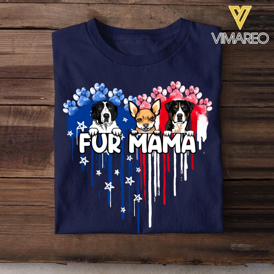Personalized Dog Flag Independence Day Tshirt Mother's Day Gifts 22JUL-HY09