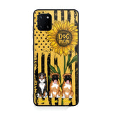 PERSONALIZED DOG MOM SUNFLOWER PHONECASE NQHC1306