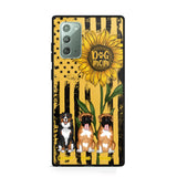 PERSONALIZED DOG MOM SUNFLOWER PHONECASE NQHC1306
