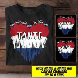 Personalized Nertherland Aunt Kid Tshirt Printed 22JUL-HC13