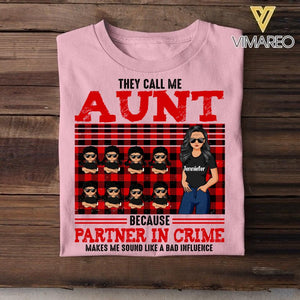 Personalized They Call Me Aunt Custome With Kid Tshirt Printed NQĐT1606