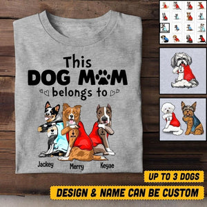 Personalized Dog Mom Like A Normal Mom But More Awesome Tshirt Printed QTHC1706
