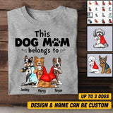 Personalized Dog Mom Like A Normal Mom But More Awesome Tshirt Printed QTHC1706