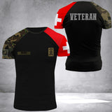 Personalized Swiss Veteran/ Solider Tshirt 3D Printed QTDT1706