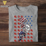Personalized Skull Us Flag Tshirt Printed NQHY1706