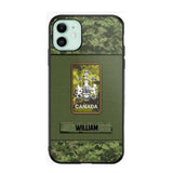Personalized Canadian Soldier Camo Phone Case Printed 22JUL-DT17