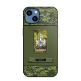 Personalized Canadian Soldier Camo Phone Case Printed 22JUL-DT17