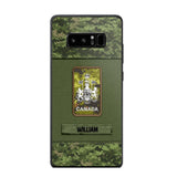 Personalized Canadian Soldier Camo Phone Case Printed 22JUL-DT17