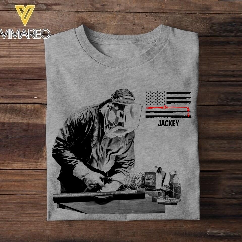Personalized Welder Tshirt Printed 22JUL-HQ20