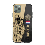 Personalized Netherland Firefighter Phone Case Printed 22JUL-HY23