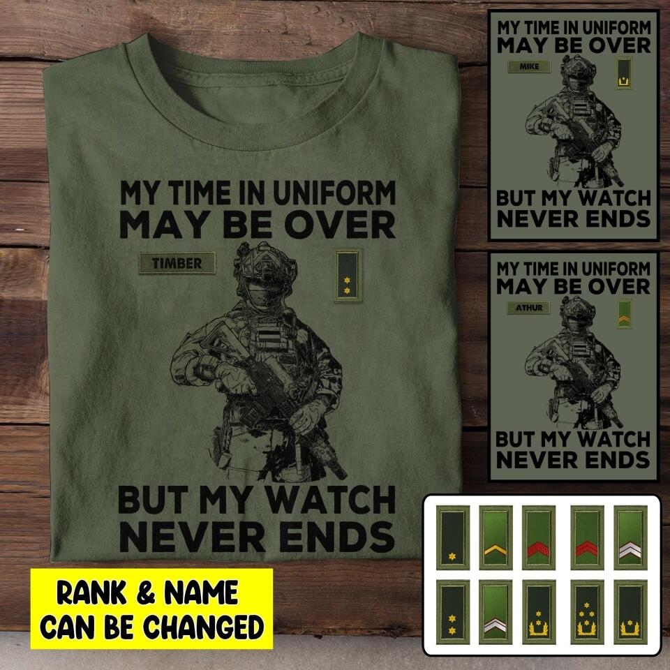 Personalized Netherland Soldier/Veterans Tshirt Printed 22JUL-HY23