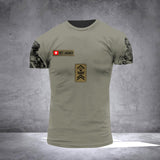 Personalized Swiss Veterans/Soldier Rank Tshirt 3D Printed QTVQ2406