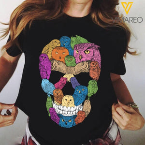 Personalized Owl Lovers Sku Tshirt Printed QTVQ2906