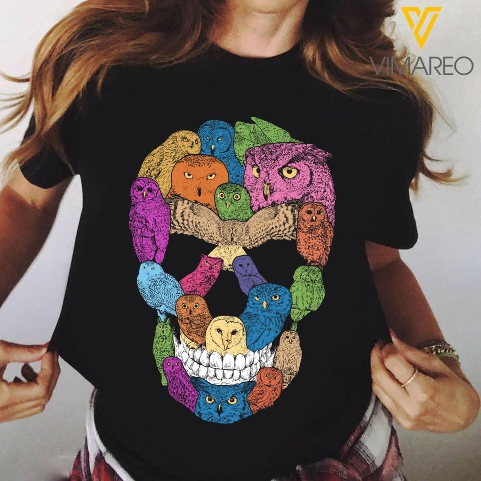 Personalized Owl Lovers Sku Tshirt Printed QTVQ2906