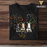 Personalized Heart Horse Tshirt Printed NQHC2906
