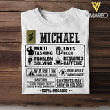 Personalized German Soldier/Veterans Tshirt Printed 22JUL-DT30