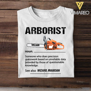 Personalized Arborist Tshirt Printed 22JUY-HQ02