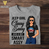 Personalized Jeep Girl Classy Sassy And A Bit Smart Assy Tshirt Printed 22JUY-DT13