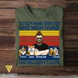 Personalized German Man Like Beer And Dogs Tshirt Printed 22JUY-DT15