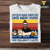 Personalized German Man Like Beer And Dogs Tshirt Printed 22JUY-DT15