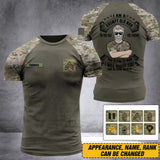 Personalized United State Oldman Soldier/ Veteran Tshirt 3D Printed DHDT1607