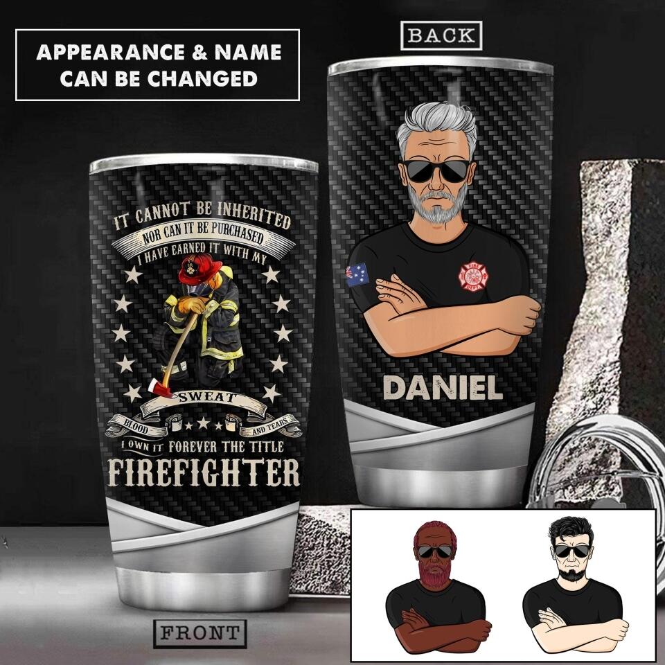 Personalized Australian Firefighter Tumbler Printed 22JUY-HC18