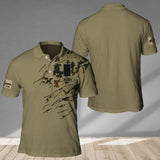 Personalized Finland Veteran/ Solider Camo Polo Shirts 3D Printed QTDT1807