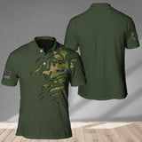 Personalized Norway Veteran/ Solider Camo Polo Shirts 3D Printed QTDT1807
