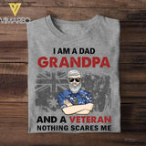 Personalized I Am A Dad Grandpa And An Australian Veteran Tshirt Printed QTHC1907