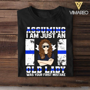 Personalized Assuming I Am Just An Old Lady Canadian Police Tshirt Printed QTDT1907