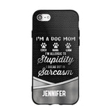 Personalized I'm A Dog Mom Phone Case Printed NQHC2507