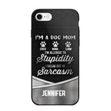 Personalized I'm A Dog Mom Phone Case Printed NQHC2507