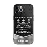 Personalized I'm A Dog Mom Phone Case Printed NQHC2507