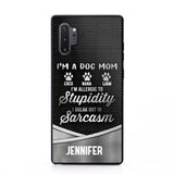Personalized I'm A Dog Mom Phone Case Printed NQHC2507