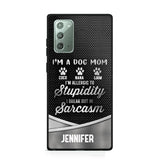 Personalized I'm A Dog Mom Phone Case Printed NQHC2507