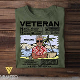 Personalized U.S Veterans/Soldier Tshirt Printed 22JUY-DT25