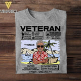 Personalized U.S Veterans/Soldier Tshirt Printed 22JUY-DT25