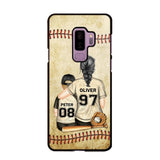 Personalized Baseball Mom & Kid Phone Case Printed 22JUY-HY26