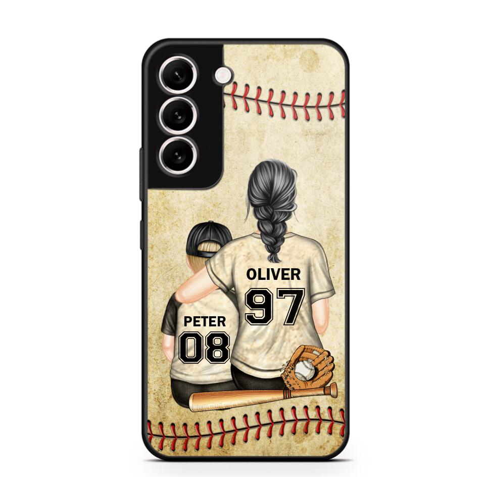 Personalized Baseball Mom & Kid Phone Case Printed 22JUY-HY26