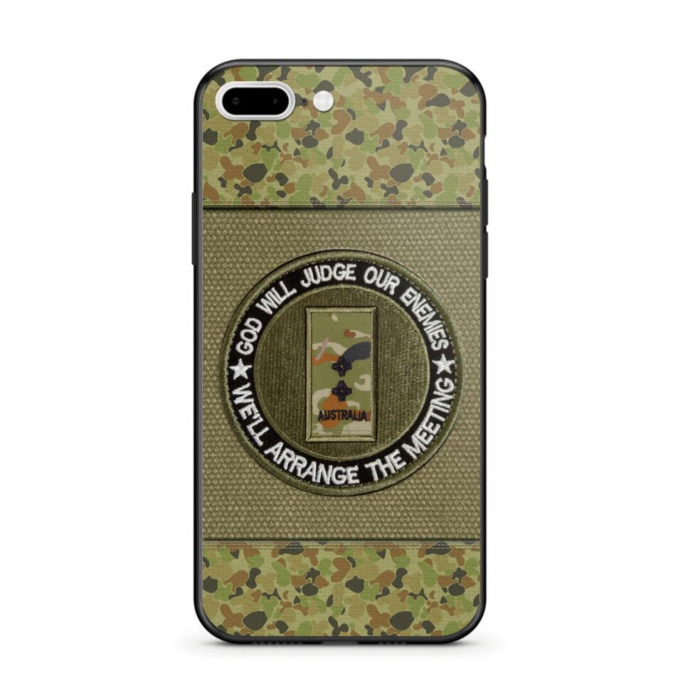 DH Personalized Australian Soldier/Veterans Phone Case Printed HQ2707