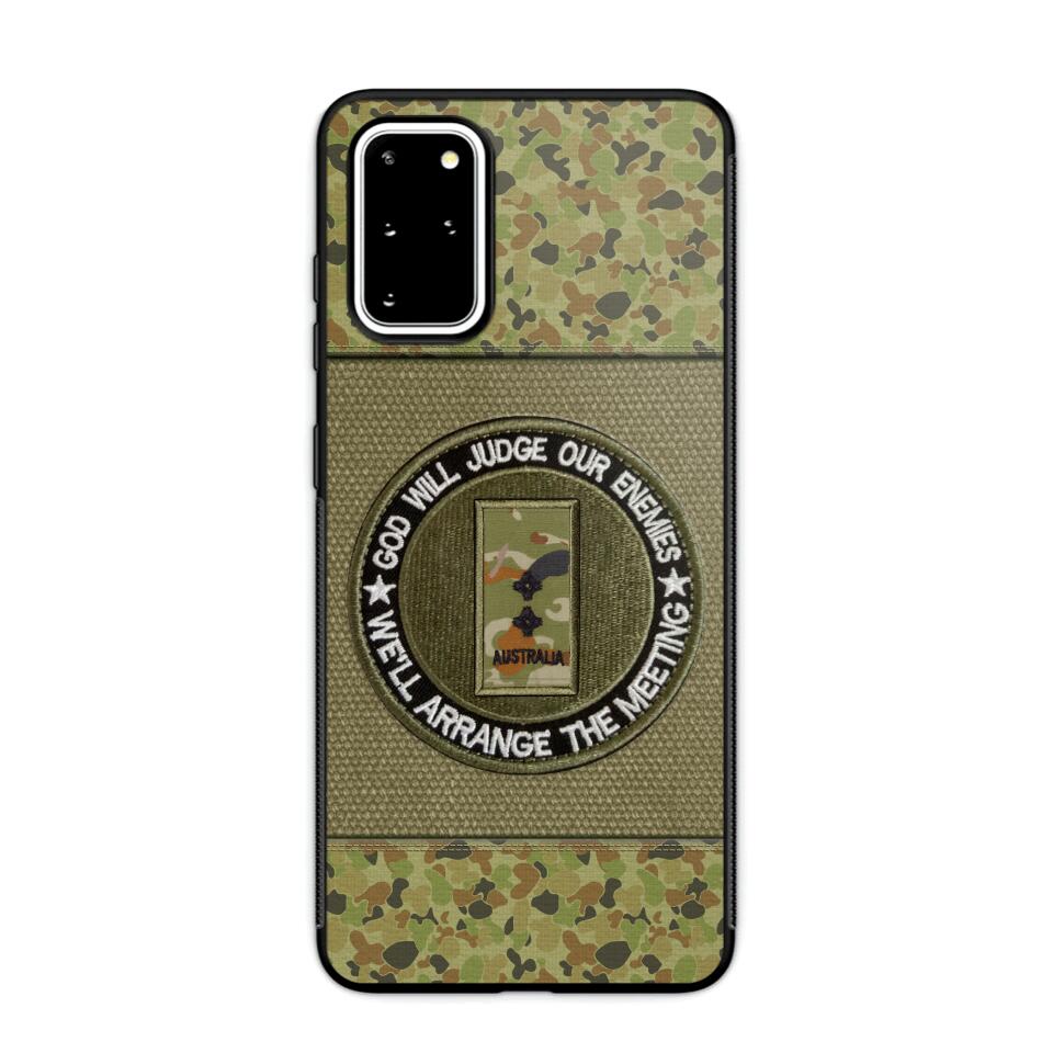 DH Personalized Australian Soldier/Veterans Phone Case Printed HQ2707