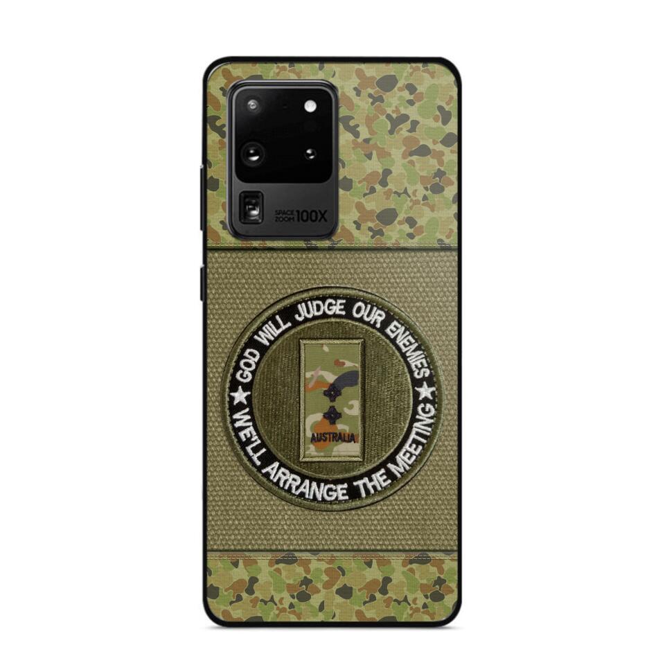 DH Personalized Australian Soldier/Veterans Phone Case Printed HQ2707