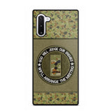 DH Personalized Australian Soldier/Veterans Phone Case Printed HQ2707
