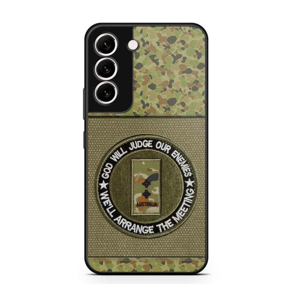 DH Personalized Australian Soldier/Veterans Phone Case Printed HQ2707