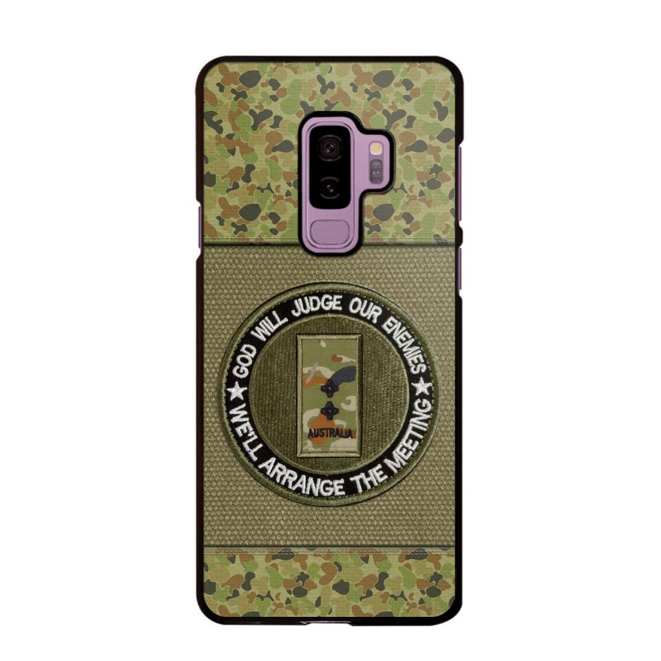 DH Personalized Australian Soldier/Veterans Phone Case Printed HQ2707
